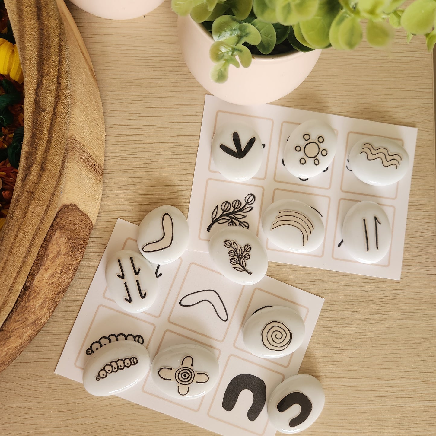 Aboriginal Symbols Stones Set